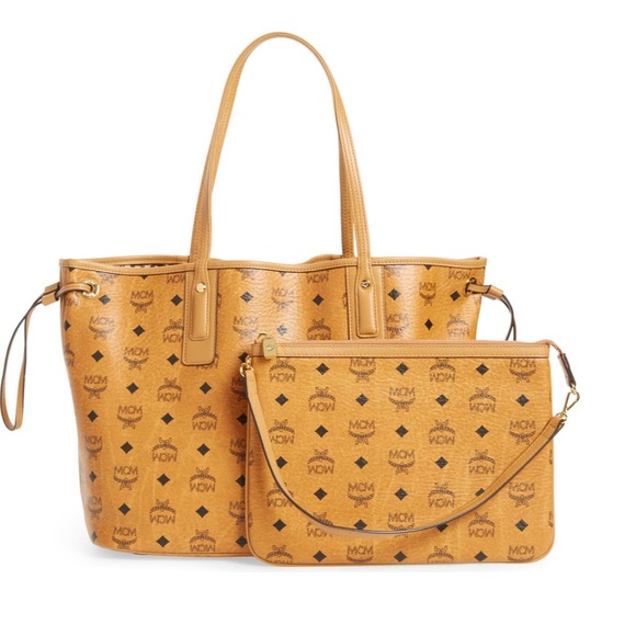 MCM Handbags - MCM Reversible Shopper Tote w/ removable zip pouch